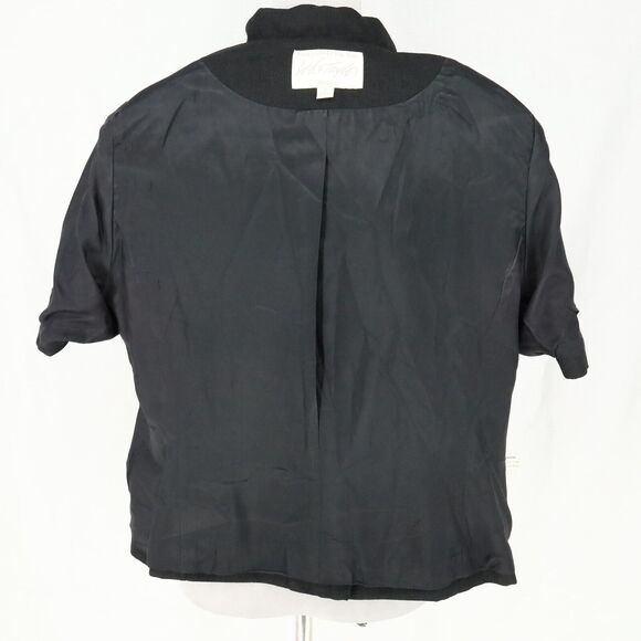 Lord & Taylor Jacket Petites 12P Black Lined Pockets Shell Buttons Career Vtg - Picture 14 of 16